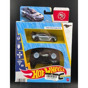 Hot Wheels RC Ford Mustang GTD 2.4 GHz Remote Control Car Rechargeable Silver